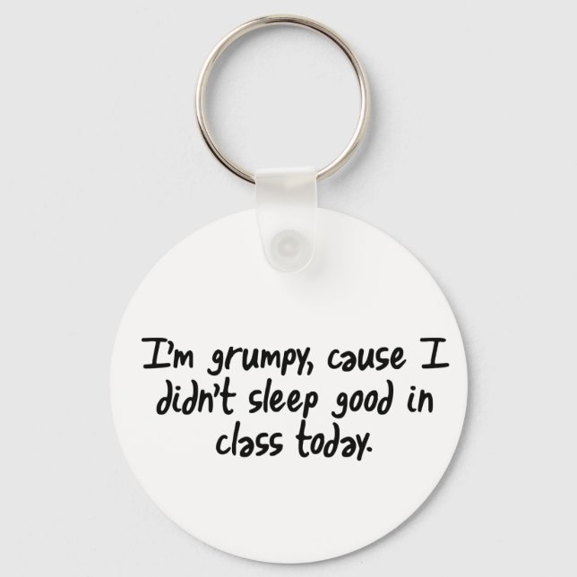 Im Grumpy Key Ring (Front)