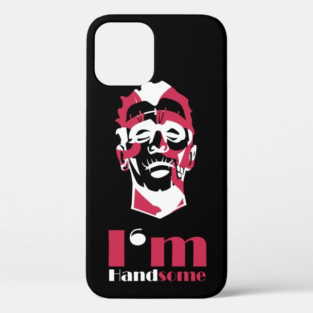 I'm handsome abstract face Case-Mate iPhone case (Back)