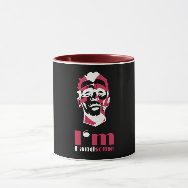 I'm handsome abstract face Case-Mate iPhone case T Mug (Center)