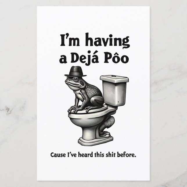 I'm Having a Déjà Poo Heard This Before Frog (Front)