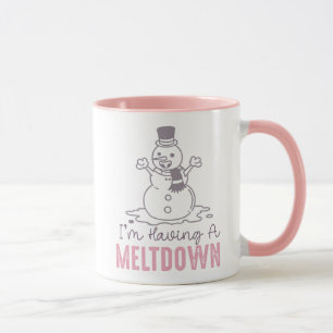 I'm Having a Meltdown - Funny Snowman Design Mug