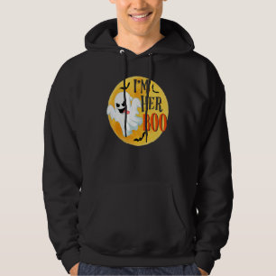 I'm Her Boo I'm His Witch Halloween Matching Coupl Hoodie