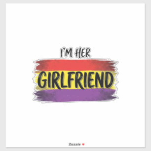 Im Her Girlfriend Rainbow Pride Vector Shirt