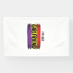 Im Her Girlfriend Rainbow Pride Vector Shirt Banner