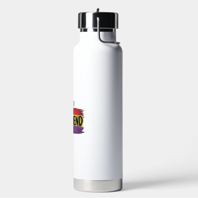 Im Her Girlfriend Rainbow Pride Vector Shirt Water Bottle (Left)