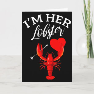 Im Her Lobster Heart Couple Matching Gift Valentin Card