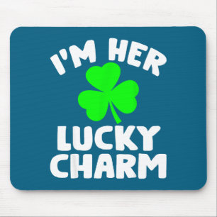 I'm Her Lucky Charm Funny Couples St Patrick's Day Mouse Mat