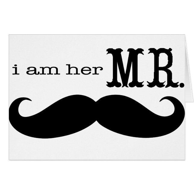 I'm Her Mr. Moustache Grooms Gifts (Front Horizontal)