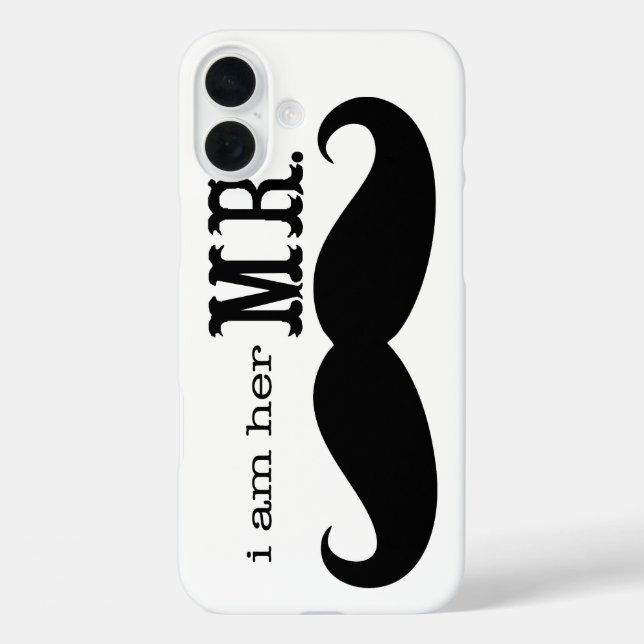 I'm Her Mr. Moustache Grooms Gifts Case-Mate iPhone Case (Back)