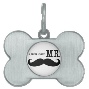 I'm Her Mr. Moustache Grooms Gifts Pet Name Tag