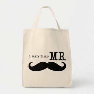 I'm Her Mr. Moustache Grooms Honeymoon Tote Bag