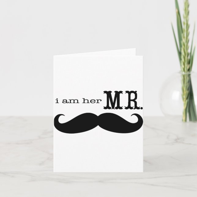 I'm Her Mr. Moustache Grooms Thank You (Front)