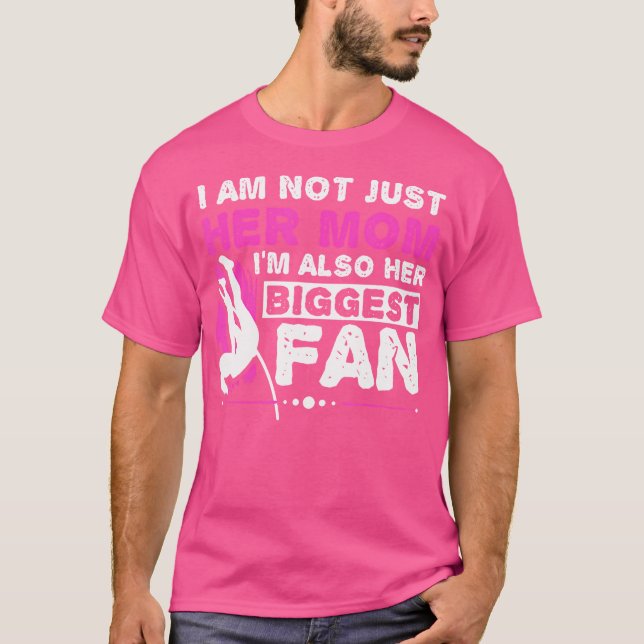 I'M Her Mum I'M Also Her Biggest Fan Pole Vault At T-Shirt (Front)