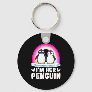 I'm Her Penguin Matching Couple Valentine Love Hea Key Ring