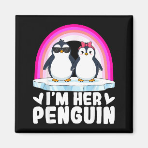 I'm Her Penguin Matching Couple Valentine Love Hea Magnet