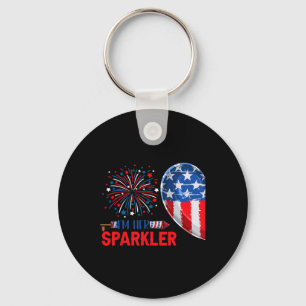 I'm Her Sparkler 4th Of July Funny Couple Costume Key Ring