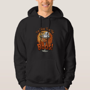 Im Here Boos Halloween Ghost Drink Spiderweb Bat_1 Hoodie
