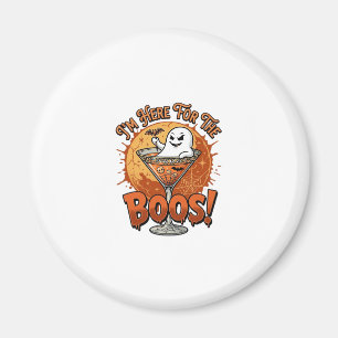 Im Here Boos Halloween Ghost Drink Spiderweb Bat_1 Magnet