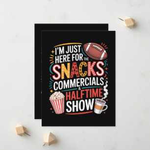 I'M Here For Snacks Commercials And Halftime Announcement