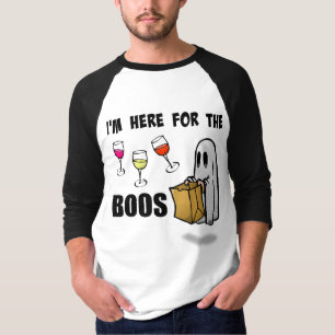 I'm Here for the Boos Funny Halloween Ghost T-Shirt