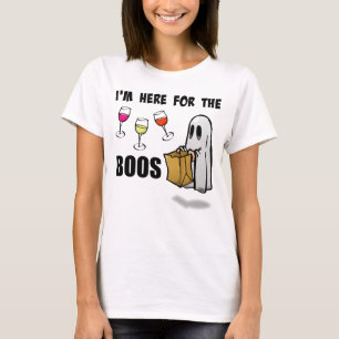 I'm Here for the Boos Funny Halloween Ghost T-Shirt