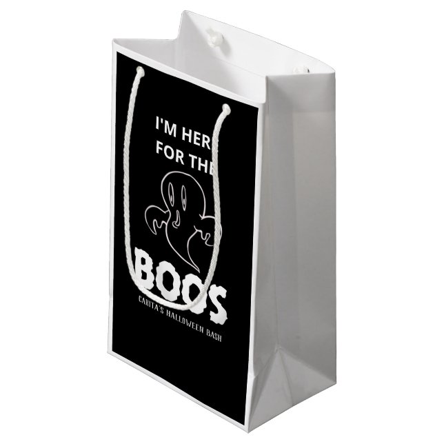 I'm Here For The Boos Personalised Gift Bag (Front Angled)