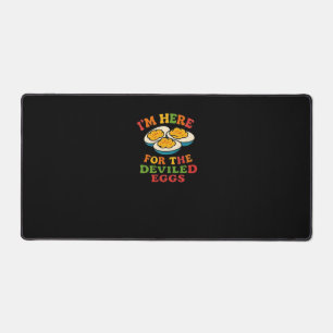 I'm Here for the Deviled Eggs Thanksgiving Classic Desk Mat