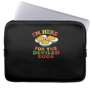 I'm Here for the Deviled Eggs Thanksgiving Classic Laptop Sleeve