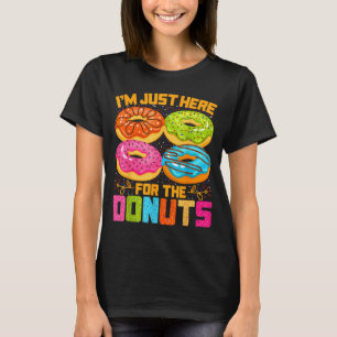 Im Here for The Doughnuts Funny Halloween Costume T-Shirt