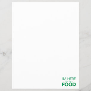 I'm Here for the Food Flyer
