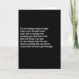 I'm here for you card