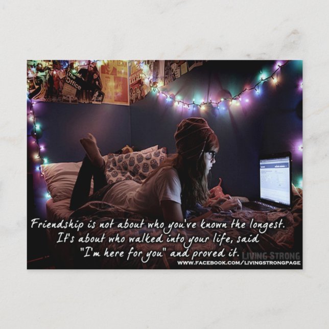 I'm here for you friendship postcard (Front)