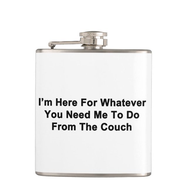 I'm Here For You Hip Flask (Front)