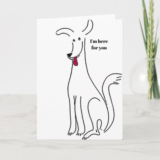 I'm here for you, my best friend card (Front)