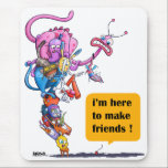 I'm here to make friends! mouse mat<br><div class="desc">Suitable for socila gatherings!</div>