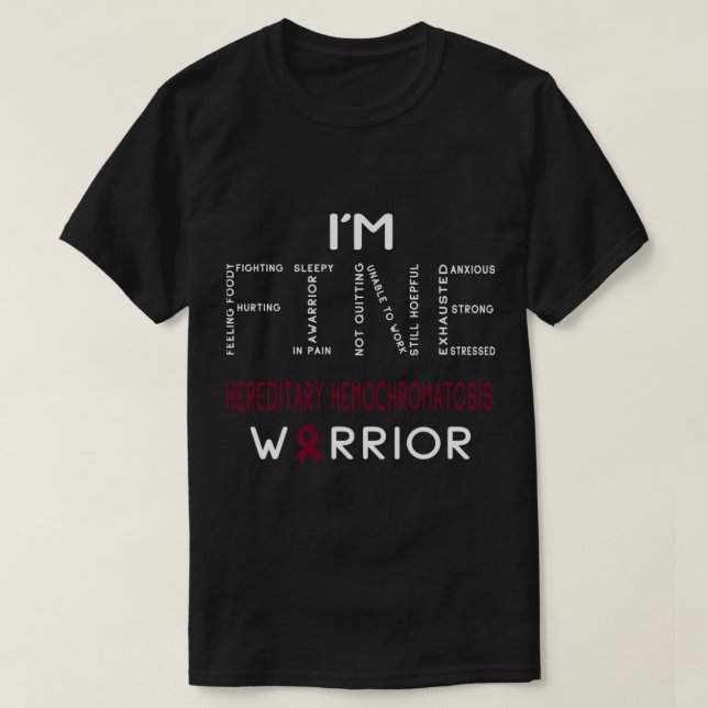 Im Hereditary Hemochromatosis Warrior  Im FINE Fit T-Shirt (Design Front)
