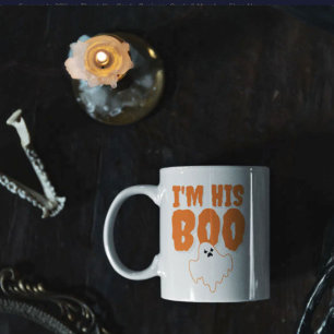 I'm His Boo Funny Ghost Halloween Wife Coffee Mug