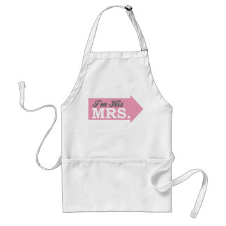 I'm His Mrs. (Pink Arrow) Standard Apron