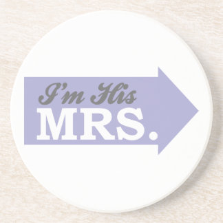 I'm His Mrs. (Violet Purple Arrow) Coaster