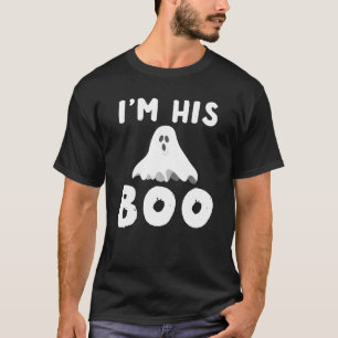I'm His Or Her Boo Couples Halloween Costume Ghost T-Shirt