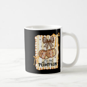 I'm His Pumpkin Thanksgiving Couple Coquette Bow F Coffee Mug