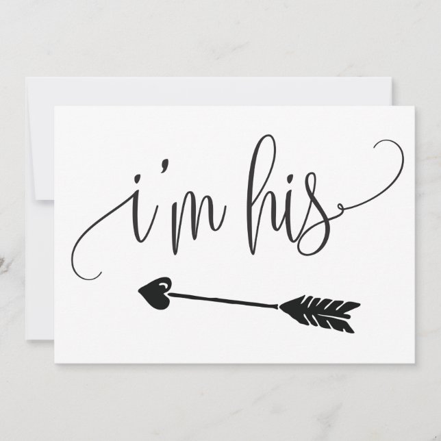 I'm His Wedding Sign (Front)