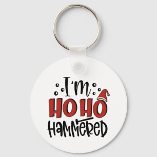I'm Ho Ho Hammered  Funny Christmas Xmas Drinking Key Ring