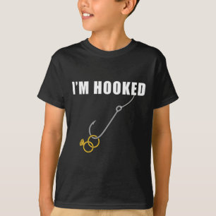 I'm Hooked Engagement Ring Marriage Proposal Fishi T-Shirt