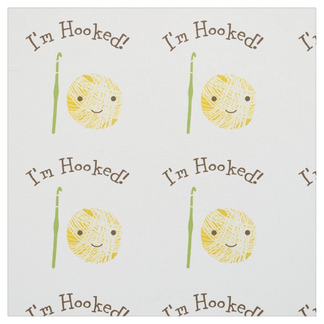 I'm Hooked Fabric (Swatch)