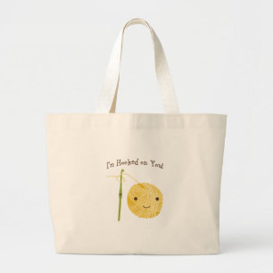 I'm Hooked on You! Large Tote Bag
