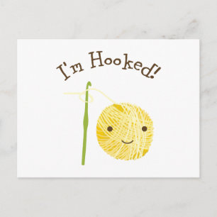 I'm Hooked Postcard