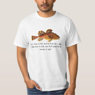 I'm Hooked: T-Shirt with a Fish and Funny Pun