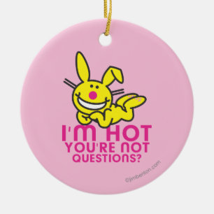 I'm Hot You're Not Ceramic Tree Decoration