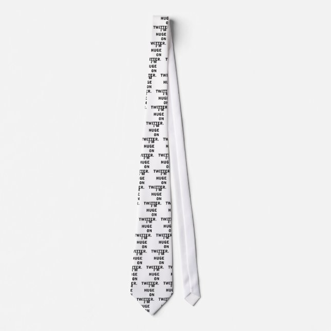 I'm Hudge On Twitter Tie (Front)